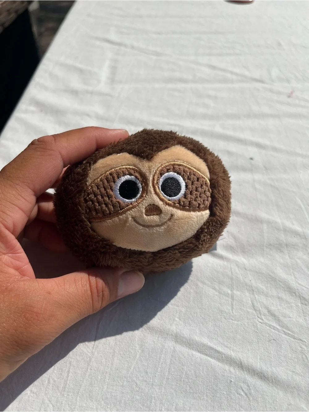 Scentsy Bitty Buddy Sloth Plush Jar - Brown & Cream
